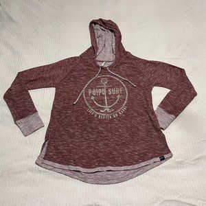 Hoodie Pullover, Techstyles Hawaii/Kauai/Poi Pu Surf, stretch, Small-Medium fit